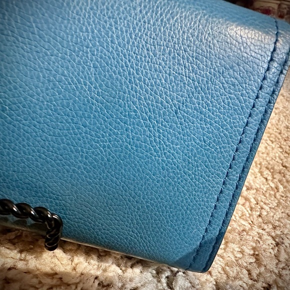 Prada Teal Leather Wallet with Bow Accent - Picture 3 of 11